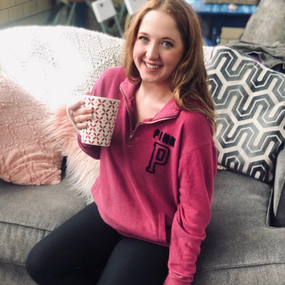 VICTORIA HALF ZIP SWEATER